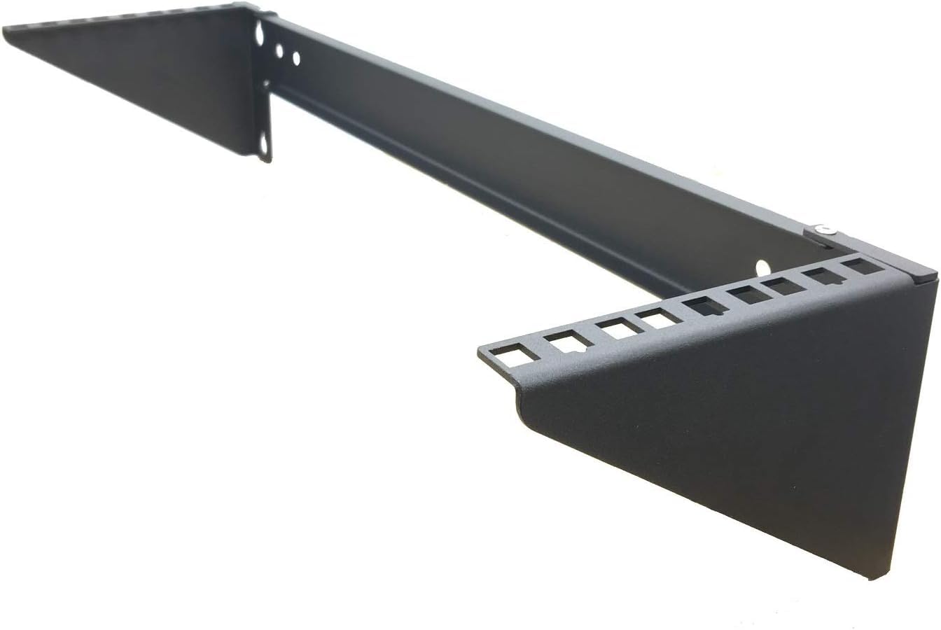 JINGCHENGMEI 3U Vertical Wall Mount Patch Panel Bracket -Steel Networking Euipment Rack for 19" Network, Server and Data Equipment (1)