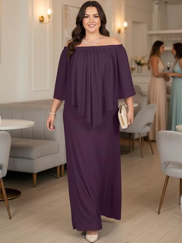 Image of KOH KOH Womens Strapless Off Shoulder Flattering Cocktail Maxi Dress Gown