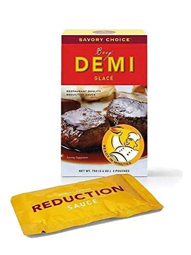 Savory Choice Beef Demi Glace Reduction Sauce Packet 75gr (pack of 3)
