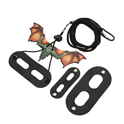 T-レックス カメレオン トカゲ ハーネス - 爬虫類用の調節可能なリード、屋外用ペット用品の持ち運び、ヤモリ、イグアナ、その他のトカゲに最適 (オレンジ) オレンジ
