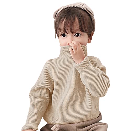 Turtleneck Sweater for Toddler Kids Multicolour Long Sleeve High Neck Knit Pullover for Boys Girls Fall Winter3