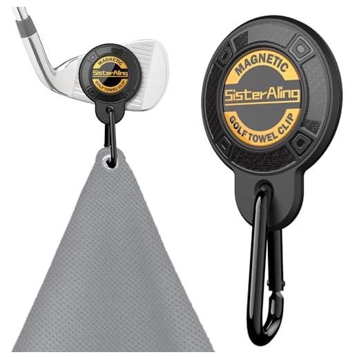 SisterAling Magnetic Clip for Golf Towel,Removable Industrial Magnetic Accessories Design for Strong Hold to Golf Carts or Clubs