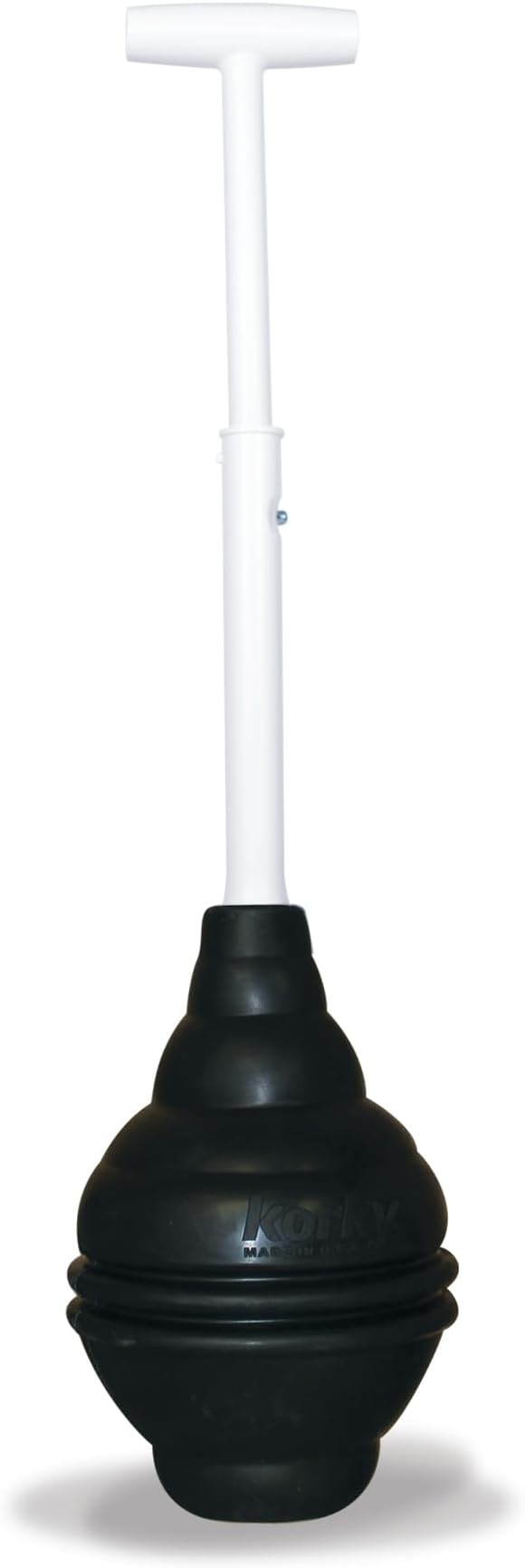 Korky 96-4AM Telescoping T-Shaped Handle BeehiveMAX Universal Plunger, Black