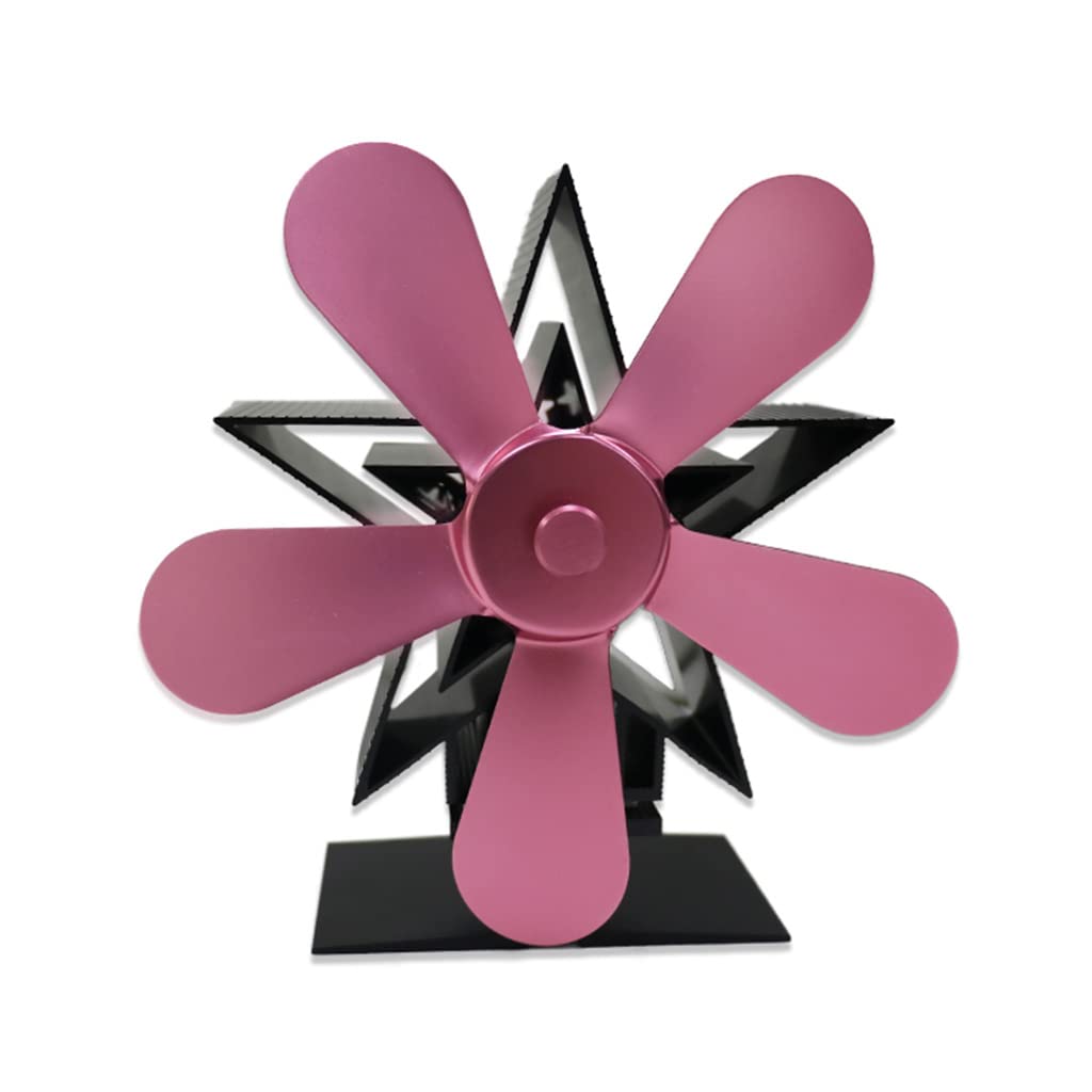 5-Blade Stove Fan Aluminum Alloy Fan Replacement Heat Powered No Battery Needed Wood Stove Replacement Heat Powered Non Electric