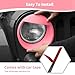 JOSHELA for Jeep JK Angry Eyes Headlight Cover Trim Fit for Jeep Wrangler JK JKU 2007-2017 Pink Exterior Accessories 2pcs