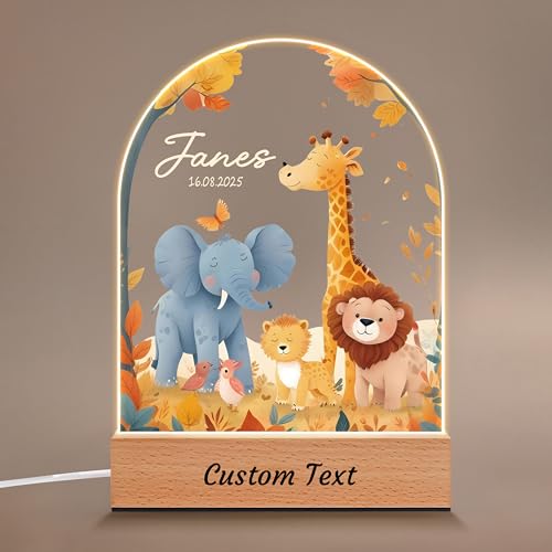Lámpara de noche personalizada acrílica para bebé