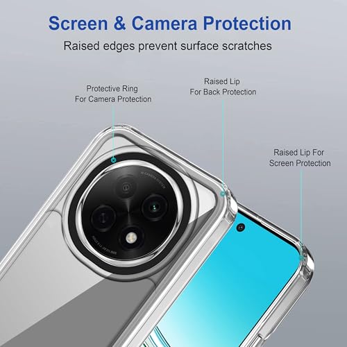 Image of Zapcase Back Case Cover for Oppo F29 Pro 5G | Compatible for Oppo F29 Pro 5G Back Cover | Case Cover with Camera Protection | (TPU + PC | Transparent)