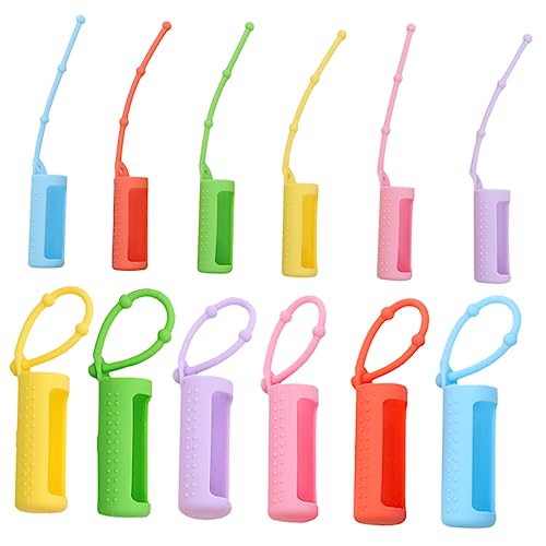 VICASKY Essential Oil Bottle Silicone Cover Toiletry Containers Perfume Oil Holder for Travel Bottles Leak Proof