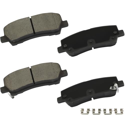 Image of cciyu D1793 Rear Ceramic Disc Brake Pads Kit For Ford For Mustang 2015-2018