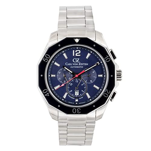 Montre automatique Carl von Zeyten Hausach squelette en acier luxe