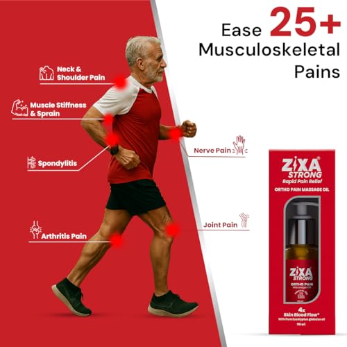 Image of Strong Roll On (50ml) + Ortho Oil (90ml) : Rapid Pain Relief for Muscle Pain, Knee Pain, Joint Pain, Shoulder Pain, Body Pain, Leg Pain, and Back Pain - Fast-Acting Hot & Cold Therapy with 6 Effective Plant Actives, (Roll On+Oil)