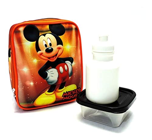 Kit Mochila Mickey Mouse Rodinhas G + Lancheira F5