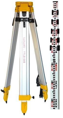 TARANO Dual-Lock Aluminum Casting Tripod for Auto-Level, Theodolite, and Total Station & 6-Meter Folding Aluminium Leveling staff with Protective Cover (B0CZYJK6D6) Amazon Price History, Amazon Price Tracker