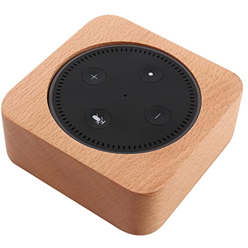 Support Echo Dot 2 en bois noble ED001 socle de bureau de qualité avec passe-câble pour Alexa