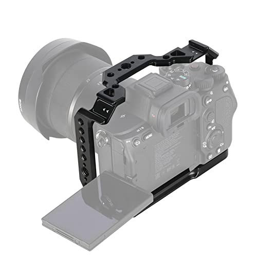 Image of NICEYRIG Compact Cage for Sony Alpha 7V / 7R V /Alpha 7 IV /Alpha 7S III with NATO Rail Double Cold Shoe - 497