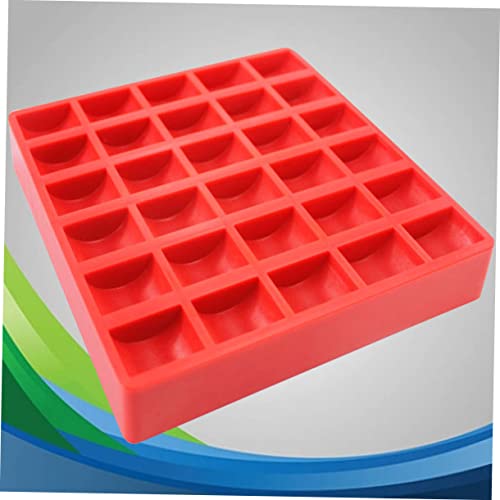 2 cajas plásticas organizadoras para monedas rojo ABS miniatura 3