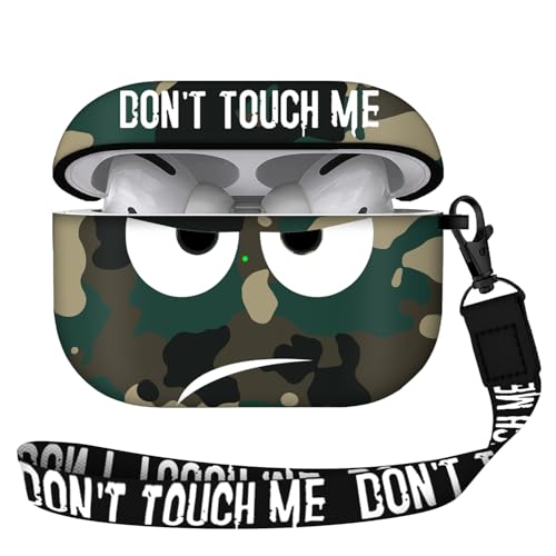 Image of for Airpods Pro 2nd Generation Case 2022, Don't Touch Me for Airpods Pro 2 Cover with Keychain /Lanyard Soft Cute Shockproof Cover for Women Men Compatible Apple AirPod Pro 2 (Green)