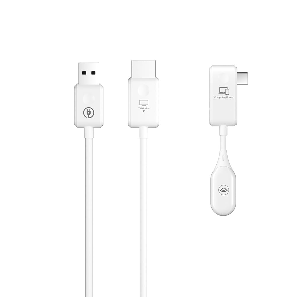 Transmetteur vidéo CS7 Récepteur adaptateur USB compatible avec Dongle 1080P Extendeur sans Type C Câble de projection