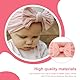 EIHI 4 Stück Stirnband Baby Mädchen, Haarband Baby, Baby Stirnband, Baby Mädchen Nylon Stirnbänder Neugeborene Kleinkinder Haarbänder Und Bögen Kinder Haarschmuck(4Farbe)