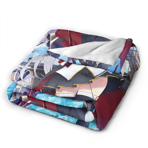 Osuki Azur Anime Lane Throw Blanket Cozy Ultra-Soft Micro Fleece Lightweight Blanket For Sofa Bedroom Living Room 60""X50"" thumb #5