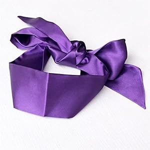 Soft Sleep Eyeshade Satijn Lint Bandage op Ogen Ademend Cover Oog Patch Belt Blindfold Accessoires (Color : Purple)