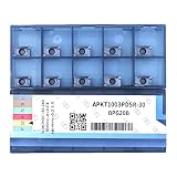 CDBP CNC Carbide Milling Inserts for Metal Cutting APKT1003PDSR-30, Indexable Inserts for Square Sho