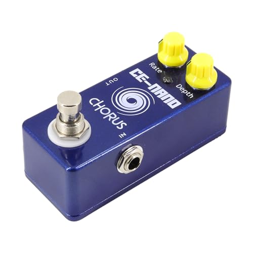 Pédale d'effets guitare électrique HUIOP mini effecteur True Bypass en alliage de zinc
