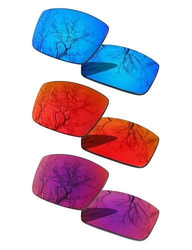 Image of 3 Pair Polarized Replacement Lenses for Oakley Gascan OO9014 Pack