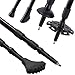 SPORTANA® Bastones de Senderismo Telescópicos Trekking Alpinismo Marcha Nórdica Set 2 Pcs 68-135cm Gris Imagen de SPORTANA® Bastones de Senderismo Telescópicos Trekking Alpinismo Marcha Nórdica Set 2 Pcs 68-135cm Gris
