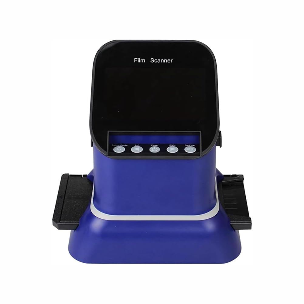Scanner di Pellicola Digitale Portatile, Scanner di Pellicole HD con 4.3 nello Schermo LCD, Visualizzatore di Diapositive per Scanner Negativo da 22 MP