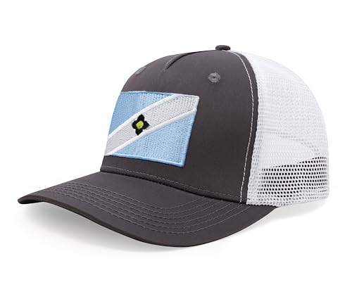 Image of International Tie City Hat for Men and Women, Adjustable Snapback Trucker Baseball Cap with Embroidered Patch