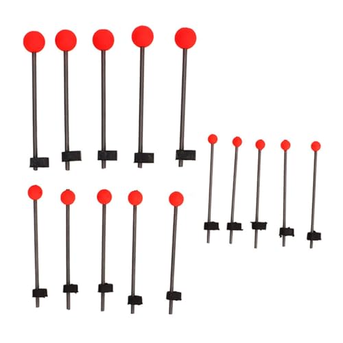 TANIQIACA 15Pcs Ice Fishing Rod Tips Spring Ball Low Temperature Resistant Good Toughness Portable Fishing Rod Pole Tip Ice Fishing Tool