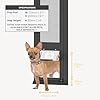 Hakuna Pets V2 Patio Pet Door Screen Insert Panel for Sliding Doors, Fits Door Track Min Ht 55.12" to Max Ht 84.25",UV Resistant Mesh, Locking Magnetic Dog Door, Easy Install and Removal,Small,Black