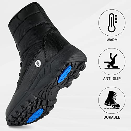 Men's Warm Winter Snow Boots Unisex Shoes Outdoor Anti-Slip Lightweight Cold Weather Boots3