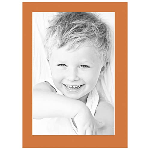 14x21 Tangerine / Octoberfest Custom Mat for Picture Frame with 10x17 opening size (Mat Only, Frame NOT Included)