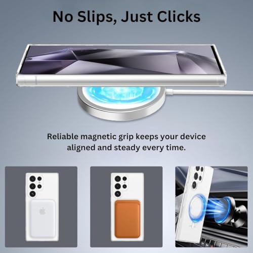 Image of PC & TPU Back Cover for Samsung Galaxy S23 Ultra 5G | Mag-Safe Compatible | Transparent Mobile Phone Cover for Samsung Galaxy S 23 Ultra 5G / Samsung S23 Ultra 5G | Transparent Back Cover