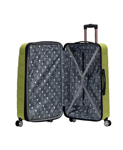 Image of Rockland Melbourne 3 Piece Abs Luggage Set, Lime, One Size