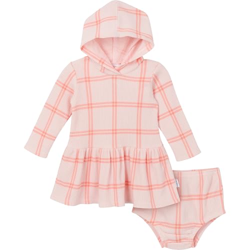 Image of Gerber baby-girls Baby Girls' 2-piece Long-sleeve Dress and Diaper Cover Set