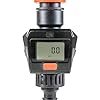 B2C Water Flow Meter Garden Watering Measure Tap Connector Quick Connect 3/4" Orange Digital Display Accurate Usage Reader #2