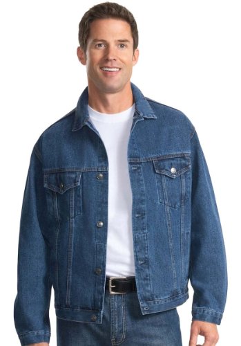 NEW Port Authority - Authentic Denim Jacket Medium Blue-M