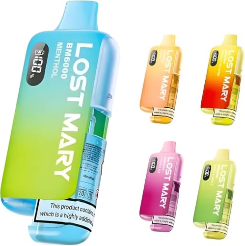 Los Mary 6k Mix flavours Pack Of 1 (Red apple peach)