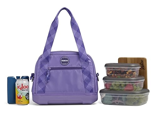 Image of Igloo Tag Along 12-Can Satchel Cooler | Insulated Cooler Bag with Sturdy EVA Base