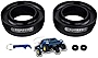Supreme Suspensions - 2' Front Leveling Kit for 1994-2018 Dodge Ram 1500 / 1994-2011 Dodge Ram 2500 3500 2WD T6 Billet Aluminum Coil Spring Lift Spacers (Black)