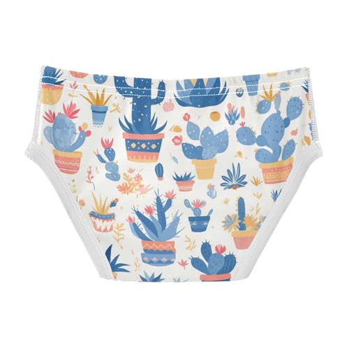 KLL Colored Succulents and Cactus Floral Boys Toddler Cotton Training Underwear Cute Undies2