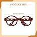 ZYIHNIRB Doll Glasses Figure Dress Up Eyelgasses Gift Fashion Eyewear Costume Accessories for Family Friends Pretend Play Christmas, Khaki