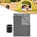 Zxpjkyu Double Sleeping Bag Equipment 2 Person Breathable Supplies Portable Backpacking Quilt Camping Sleep Bag for Outdoor Hiking, Grey
