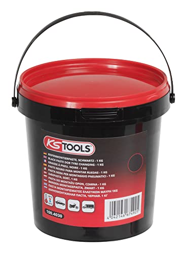 KS Tools Cubo de grasa para neumáticos negros, 1 kg