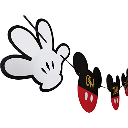 Oh Twodles Mickey Banner Second Birthday Mouse Oh Twodles Highchair Banner 2Nd Birthday Party Decorations For Boy #TOP8