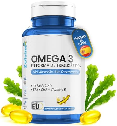 ZOLVINS Omega 3 Premium - Una Sola Cápsula Diaria con Alta Concen...