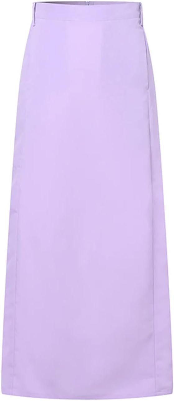 Women Straight Skirts High Waist Skirt Maxi Long Autumn Solid